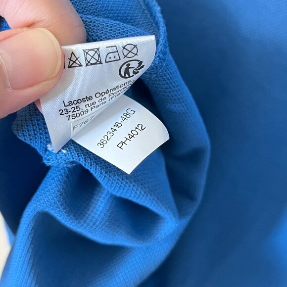 Lacoste Slim Fit Polo Shirt - Men's Size 3XL / EU 8 - Picture 7 of 10